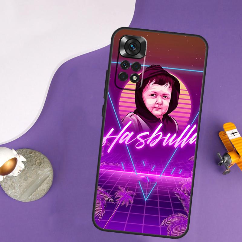 Смешной чехол с Хасбуллой для Xiaomi Redmi Note 13 Pro 14 12 9 10 11 Pro 10S 11S 12S Redmi 13C 14C 10C 12C