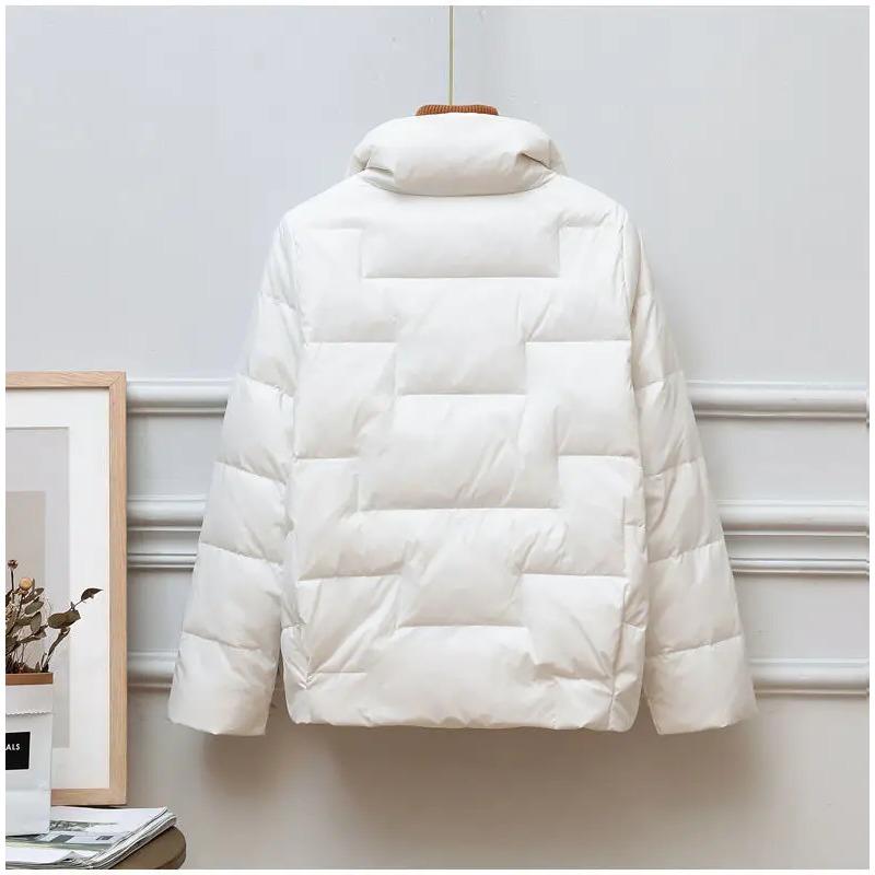 Down Cotton Jacket Women 2025 New Winter Clothes Korean Loose Small Padded Coat Female Large Size Short Lightweight Parkas