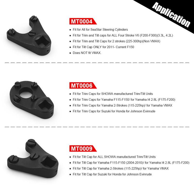 MT0004 MT0006 MT0009 Outboard Trim Tilt Pin Wrench Tools Set Fit For Yamaha For Suzuki For All Seastar Hydraulic End Caps