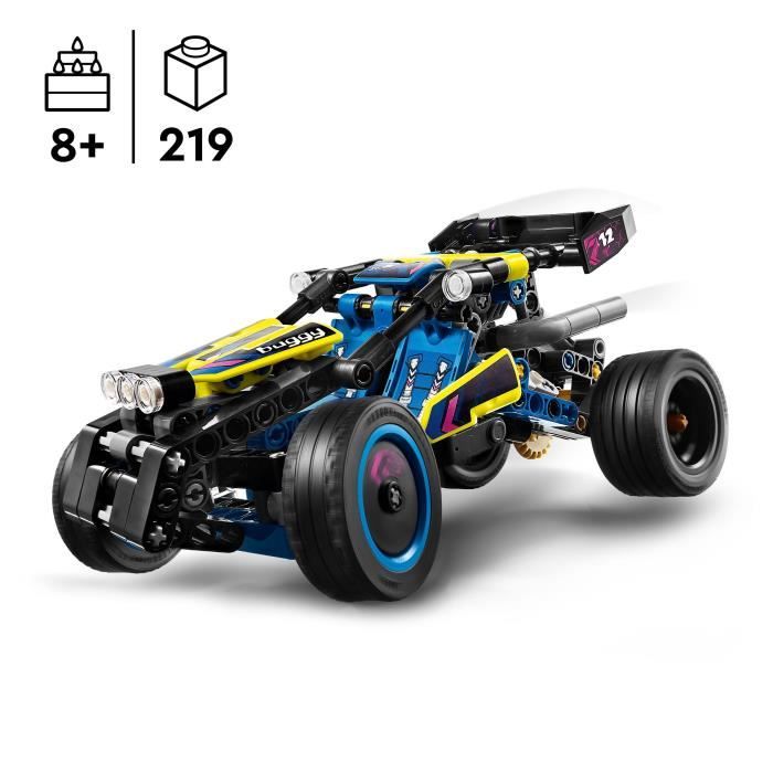 LEGO® 42164 Technic Le Buggy Tout-Terrain de Course, Véhicule de Rallye, Jouet de Construction de Voiture de Course