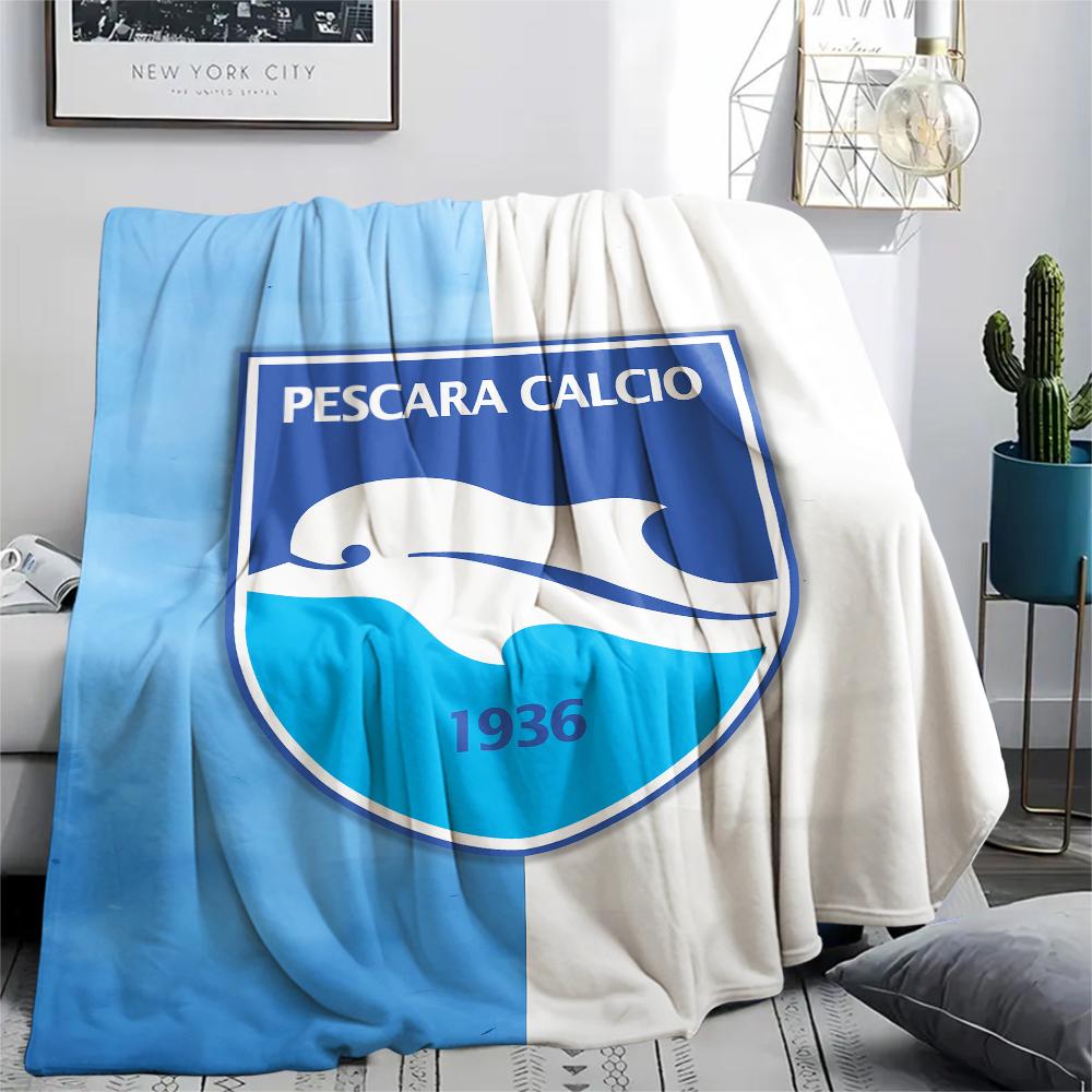 1PC Delfino Pescara 1936 Print Flannel Blanket, High quality All Seasons, Home Decor, Warmth and Comfort, Perfect for Christmas Gifts
