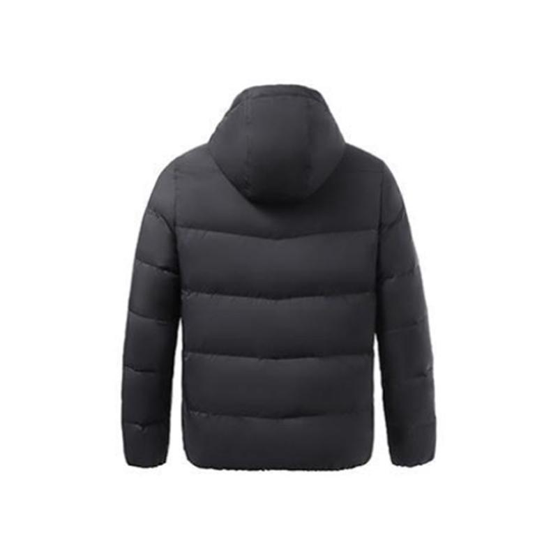 Li Ning Wade Series Cold Resistant Warm Hooded Down Jacket Men Outerwear Black AYMQ043-1