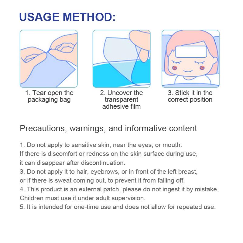 10Pcs Summer Cool Paste Fruit Flavor Ice Paste Cooling Stickers Cool Heat Prevention Stickers Multi-Purpose Portable Cool Paste