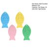 1/4Pcs Exfoliating Bath Sponge 3D Ultra Soft Body Scrubber Sponge Fish Shape Dead Skin Remover Reusable Bath Scrubber with Lanyard
