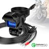Motorcycle USB Charger SAE To USB Adapter Waterproof Automatically ON/Off Switch DC 9V-24V USB C Motorcycle Charger