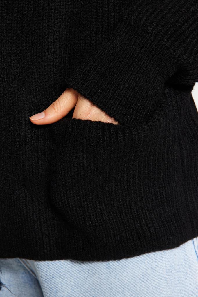 Women's Fashion New Cardigan Stone Wide Fit Soft Textured Pocket Detailed Knitwear Cardigan