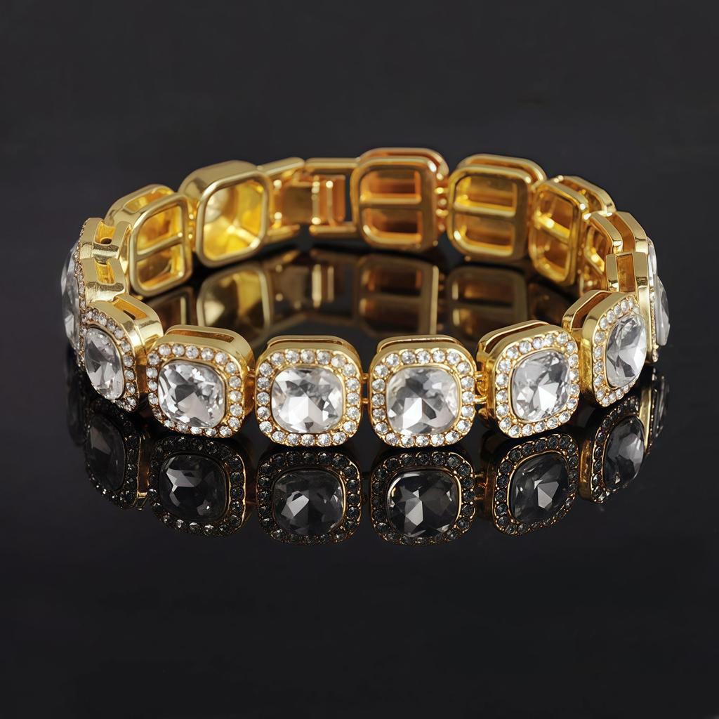 Квадратная теннисная цепочка со льдом 12 мм, микро-паве, кубический циркон, 1 ряд, кубинское ожерелье с бриллиантами, браслет, ювелирные изделия в стиле хип-хоп для мужчин и женщин