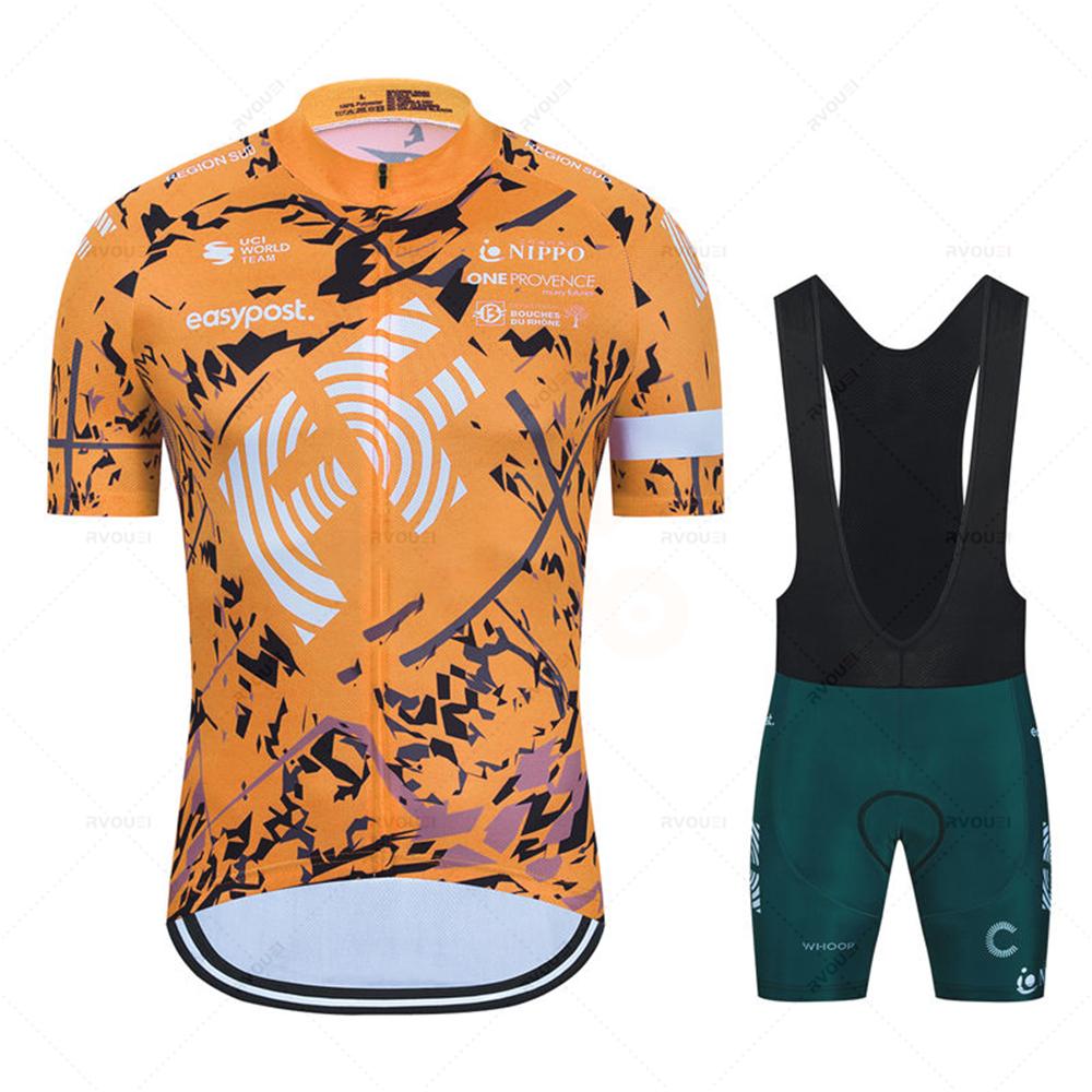 Summer Cycling Clothing Team Ropa Ciclismo Hombre Short Sleeve Cycling Jersey Set Mtb Bike Man Uniforme Maillot Bicycle