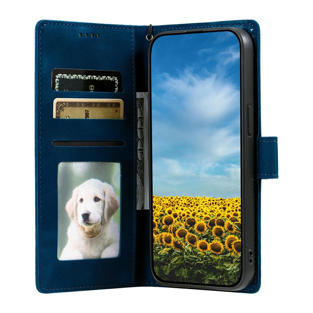 For Xiaomi Redmi 15 5G (EU) (171mm)/4G (EU) (171mm) Case Imprinted Totem Skin Feel Wallet Leather Phone Cover with Hand Strap