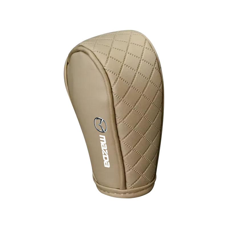 Чехол на ручку переключения передач автомобиля из ПУ кожи, чехол на рычаг переключения передач, защитный колпачок на ручку переключения передач для Mazda 6 3 CX5 5 2 323 CX7 Demio Atenza Axela MX30 CX30 CX3 CX9