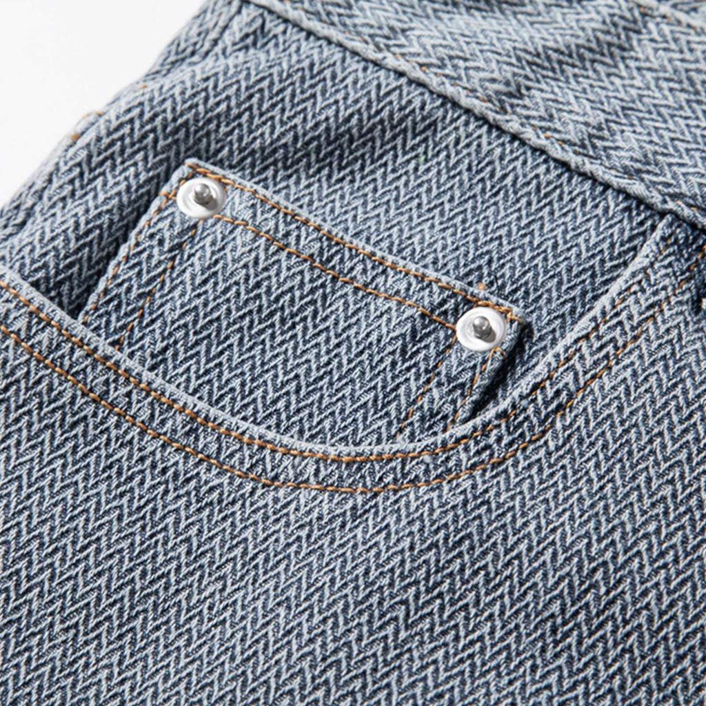 Men's Summer Solid Color Textured Casual Denim Shorts Men's Fashion Shorts