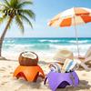Essentials Organizer Cup Holder for Beach with Bold Colors Stackable Portable Drink Phone Phones Snacks Sunscreen Sand-Free Travel Camping Picnic