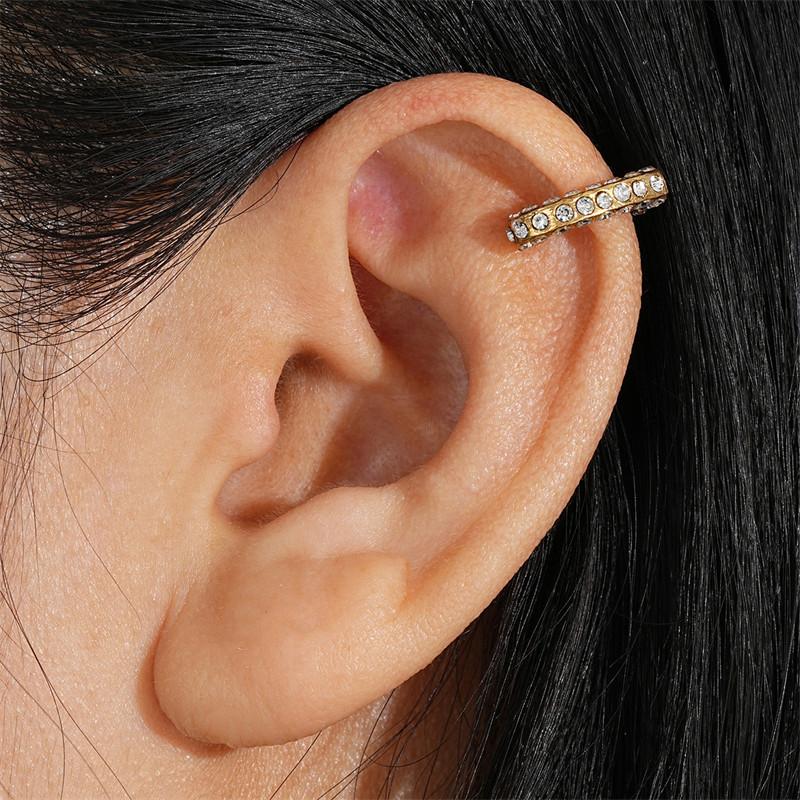 Женские серьги с бриллиантами в форме сердца без отверстий для ушей, высококачественные зажимы для ушей, сетчатые красные универсальные серьги