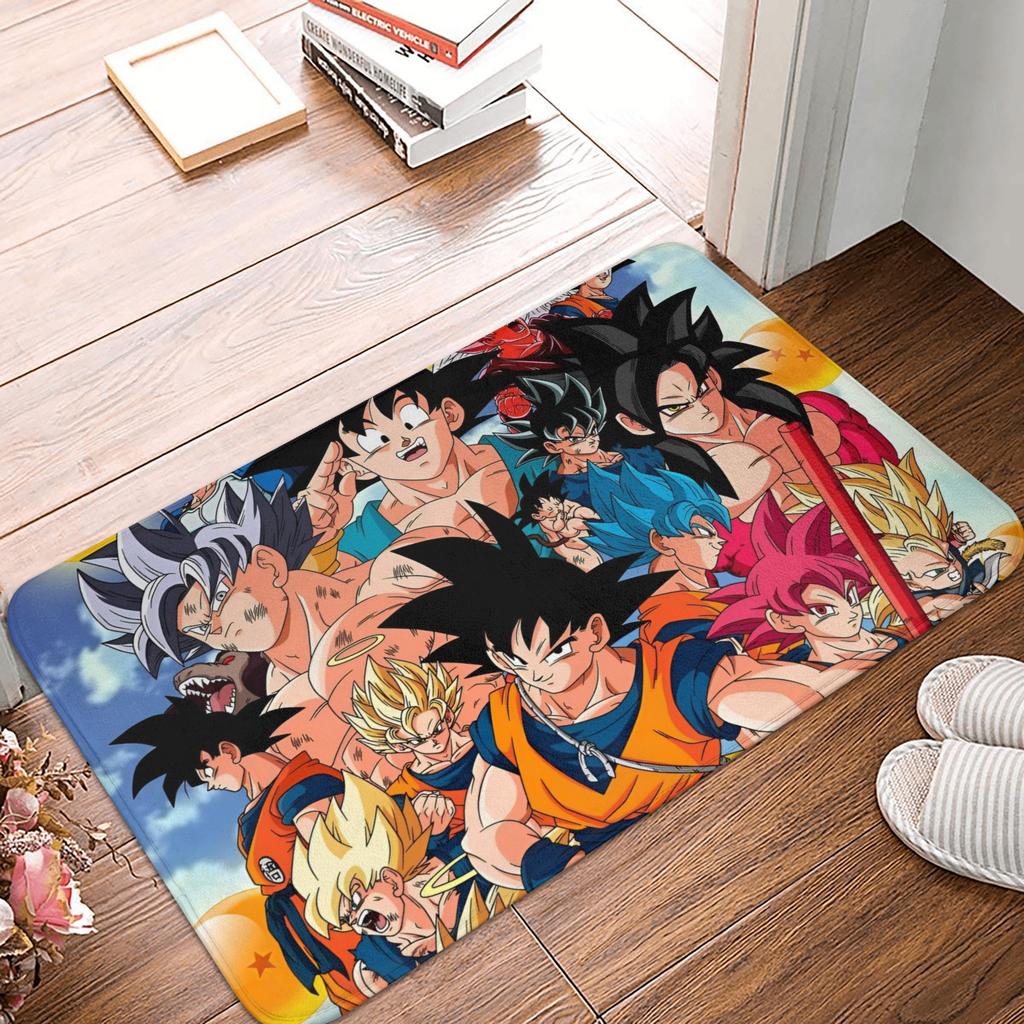 Goku Anime Dragon Ball Doormat Mat Anti-Slip Kitchen Bathroom Toilet Rug Carpet 40*60cm