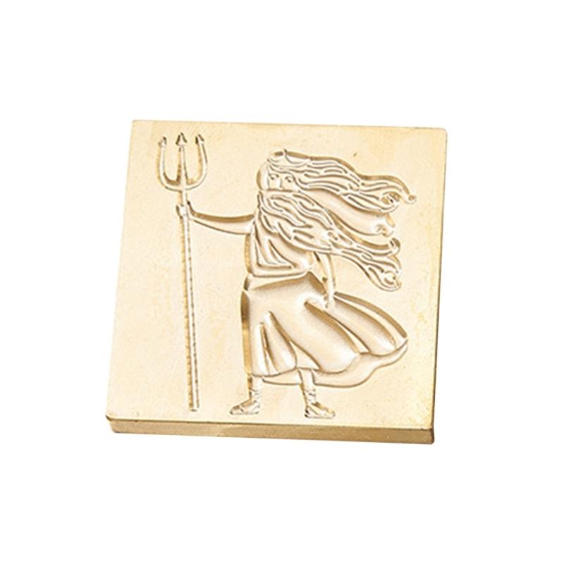 Fairy Pattern Wax Stamp Head, Waving Textured Wax Seal Stamp Head Replacement for Invitations Letter Envelope