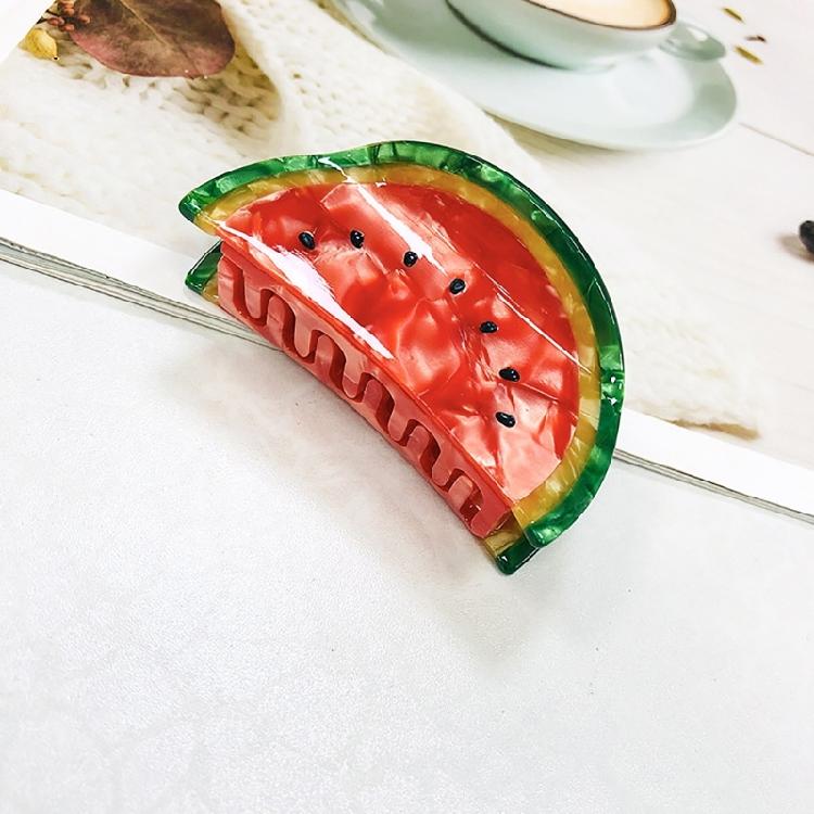Зажим для волос с челюстями в форме овощей и фруктов, заколка-коготь, зажим для волос, женский, для девочек, инструмент для формирования прически