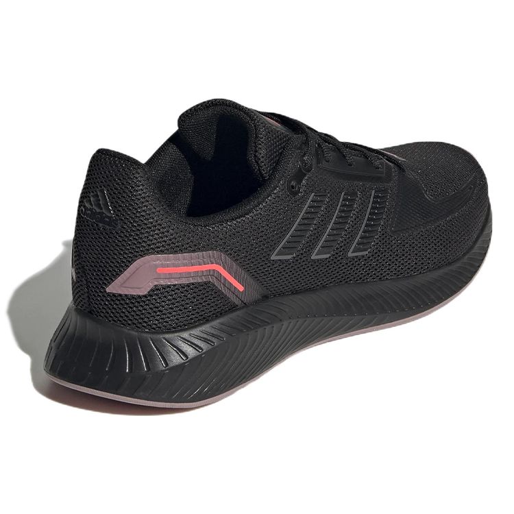 Adidas Runfalcon 2.0 Comfortable Simple Fabric Non-Slip Durable Low-Top Marathon Running Shoes Women Sneaker Black GX8250