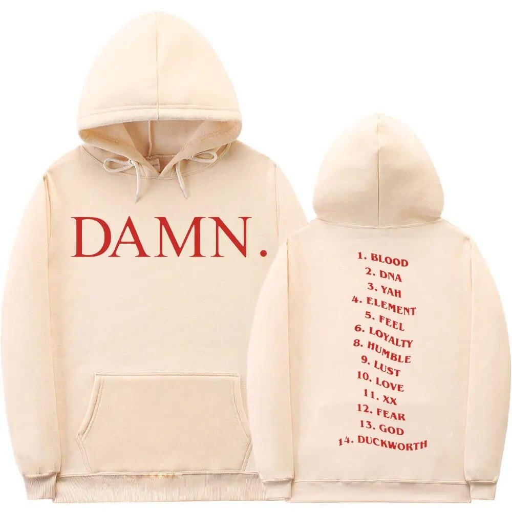 Рэппер Damn Kendrick Lamar Pglang Mr Morale & The Big Steppers Альбом Треклист Толстовка Унисекс Женская Толстовка в стиле хип-хоп Модный стиль