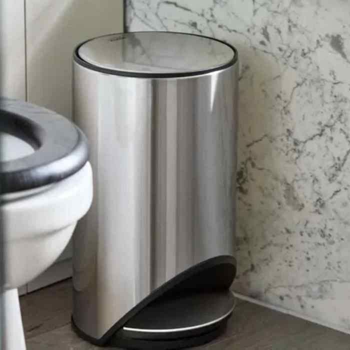 JOSEPH JOSEPH Arc Easy-Push Педальное мусорное ведро из нержавеющей стали 10 л