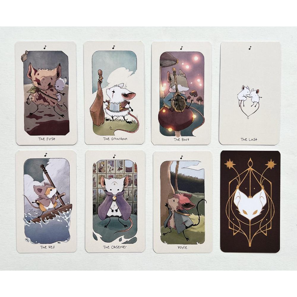 78 шт. Карт 10,3*6 см MIMIT | Мини-Таро Мышей: Маленькая колода Таро, наполненная большими жизнями и приключениями // Читать, играть и рассказывать.