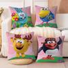 Мультфильм S-СмешарикиS Подушка Аниме Подушка Диван Кровать Подушка для головы Наволочка Чехол для подушки 45x45 см Мода