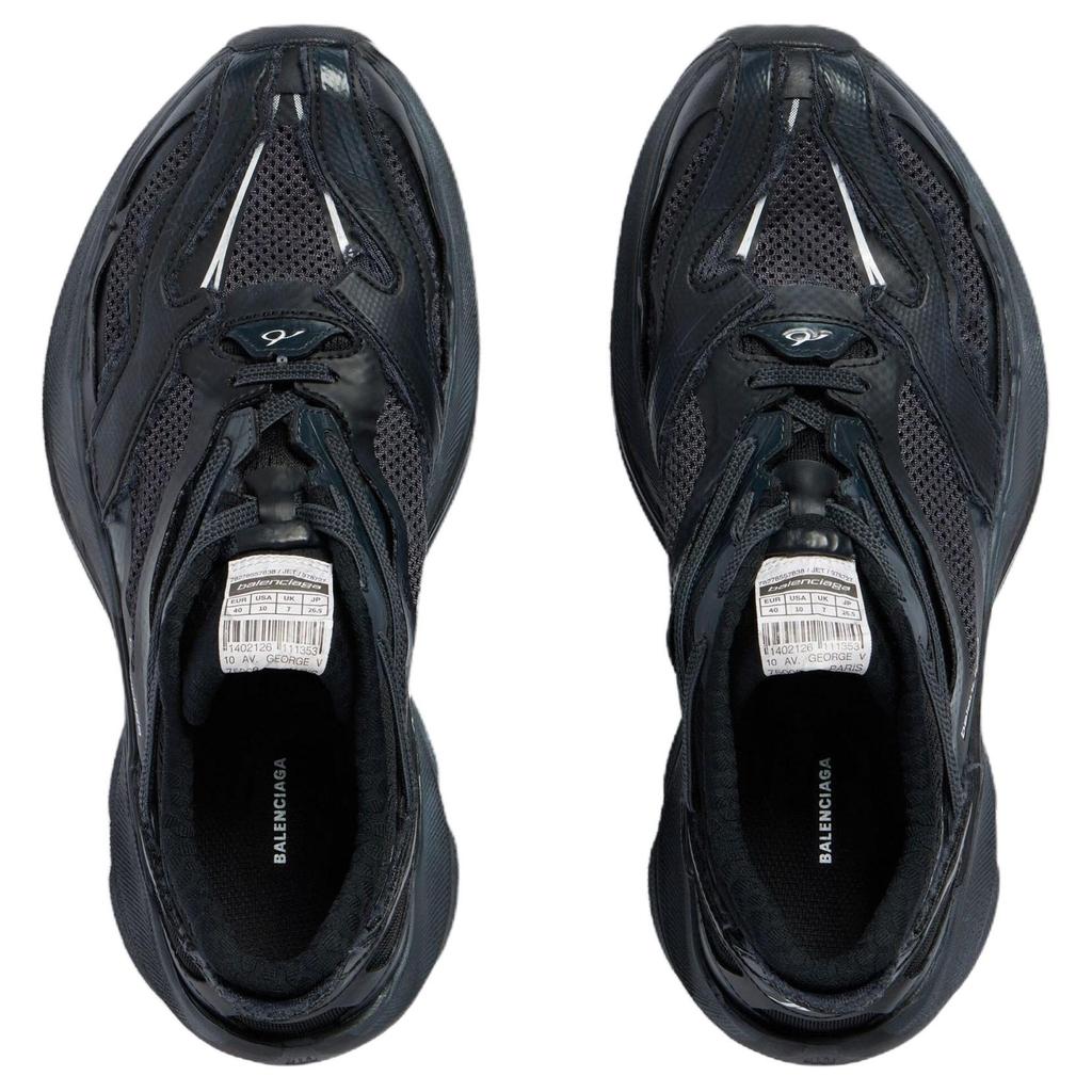 Balenciaga Кроссовки Jet Низкие Массивные Мужские Черные 872642WMRTN1000