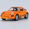 1:36 Porsche 911 Carrera 1974 Игрушечные модели Литые машинки из сплава 4 двери открываются Свет Звук Миниатюрные транспортные средства Образовательные игрушки для мальчиков