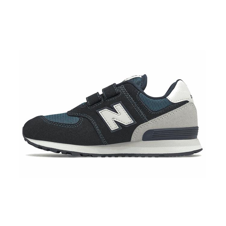 New Balance NB 574 Амортизация, Износостойкие Низкие Детские Беговые Кроссовки Черно-синие Дети Возраст 3-7 Лет PV574BD1