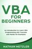 Книга VBA for Beginners : An Introduction To Learn VBA Programming with Tutorials and Hands-On Examples