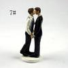 Reusable Romantic Groom Bride Marry Resin Figurine Wedding Cake Topper Wedding Decoration High Quality