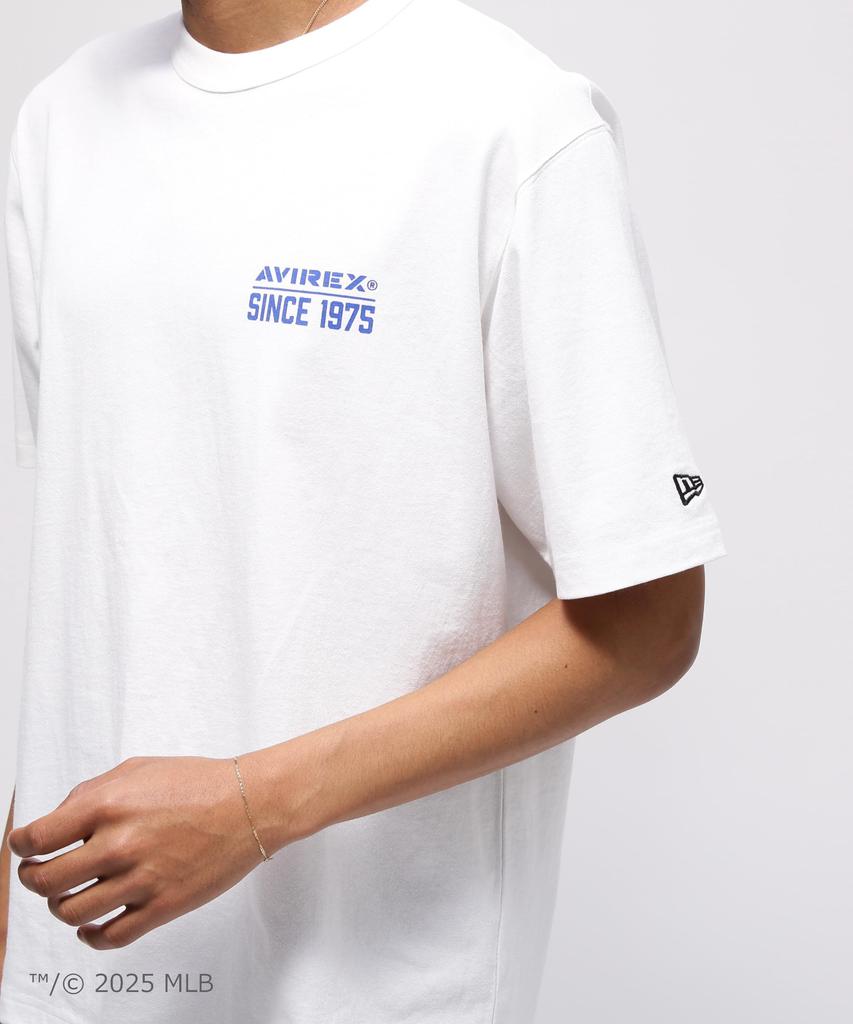 AVIREX Футболка New Era New York Size Met's, мужская, M, 030, белая, 783-5234011