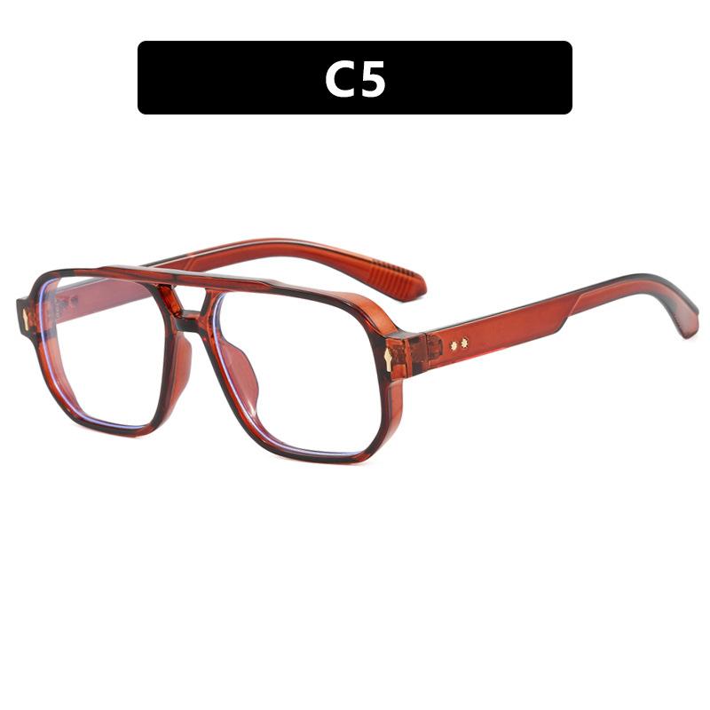 Brand Designer Luxury Big Frame Square Sunglasses Women For Men Vintage Punk Sun Glasses Rivet Popular Outdoor Shades Uv400