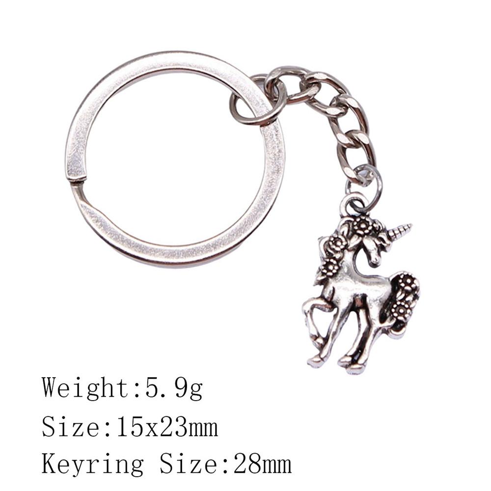 Металлический брелок в виде головы лошади/единорога - 52x51 мм, 19,9 г, Идеально подходит для сумок и домашнего декора