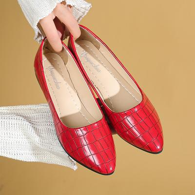Мода 2025 Весна и Лето Новые Женские Балетки Острый Носок Низкий Каблук Женские Туфли-Бобы Спортивная Повседневная Обувь Женская Zapatos De Mujer