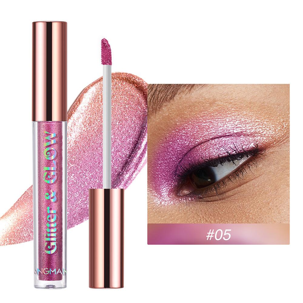 Shine Diamond Тени для век Крем-блеск Glow Металлическая палитра теней для век Стойкие блестящие пигментированные жидкие тени для век Косметика