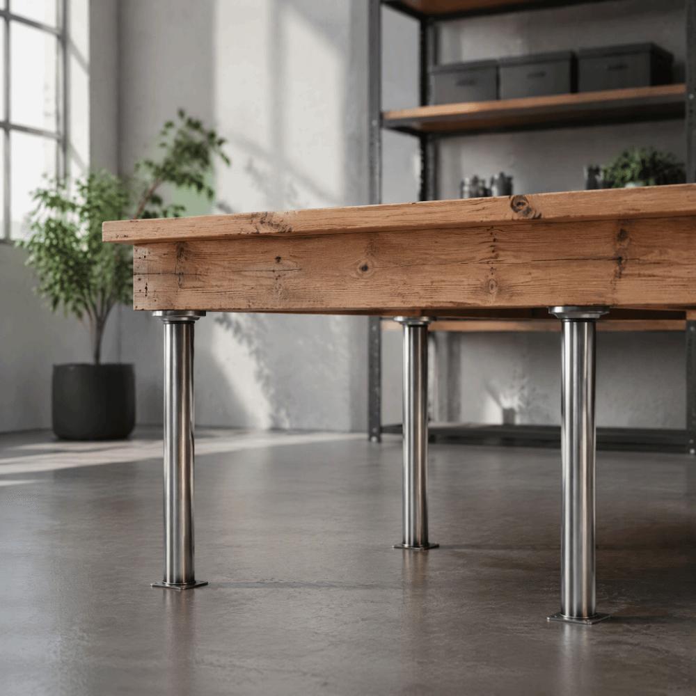 Telescopic Furniture Legs Stainless Steel Furniture Feet Heavy Furniture Stabilization