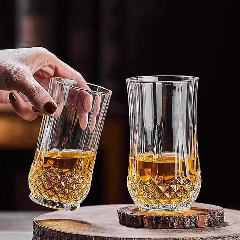 250 мл/360 мл Изысканный стакан для виски, стакан из стекла с алмазным рельефом, роскошный коктейльный бокал для вечеринок, бутылка для воды, посуда для напитков, праздничные подарки
