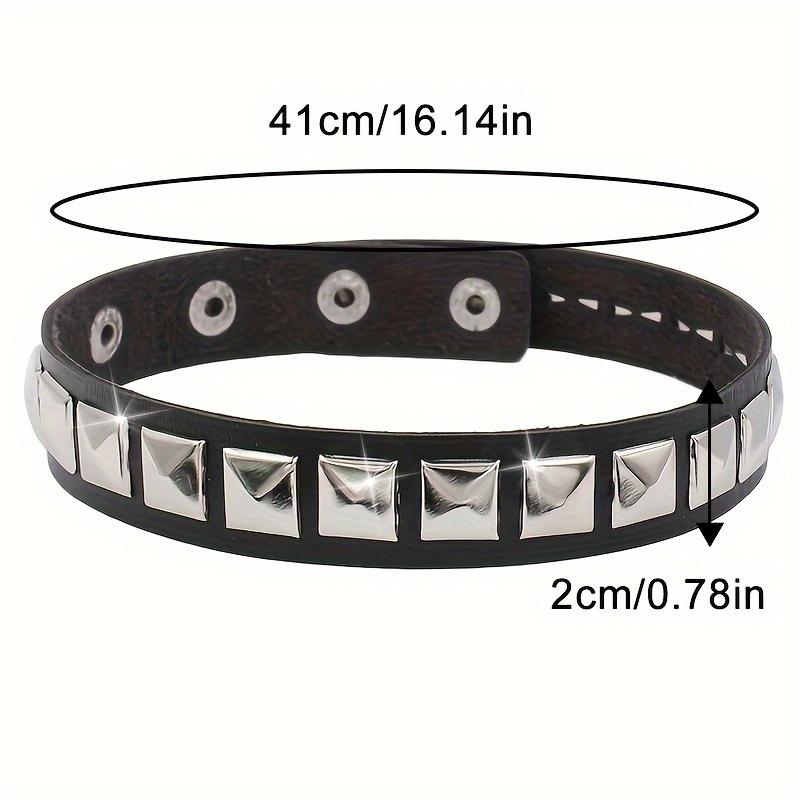 Панк Готический Стиль ПУ Кожаное Ожерелье Y2K Цепочка на Ключицу Вечеринка Рождество Креативный Подарок на День Рождения День Святого Валентина