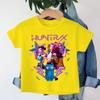 Одежда для девочек Kpop Охотники на демонов Huntrix Футболка Летняя с коротким рукавом Футболка для мальчиков Топы Смешной подарок для фанатов Харадзюку Детские футболки