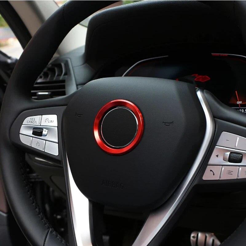 Steering Wheel Panel Circle Trim Sticker for BMW X1 F48 E60 E36 E39 E46 E30 E60 E90 E92 F10 F30 F25 X3 X5 1 2 3 5 Series