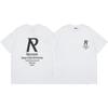 RogueWave Pure Cotton Letter T-shirt Street  Men And Women  Pattern Printed Casual Tees Y2K Harajuku Gothic Loose Top