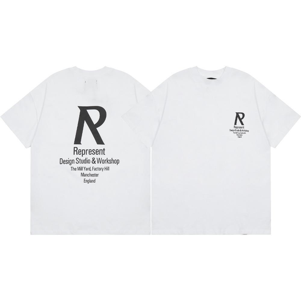 RogueWave Pure Cotton Letter T-shirt Street Men And Women Pattern Printed Casual Tees Y2K Harajuku Gothic Loose Top