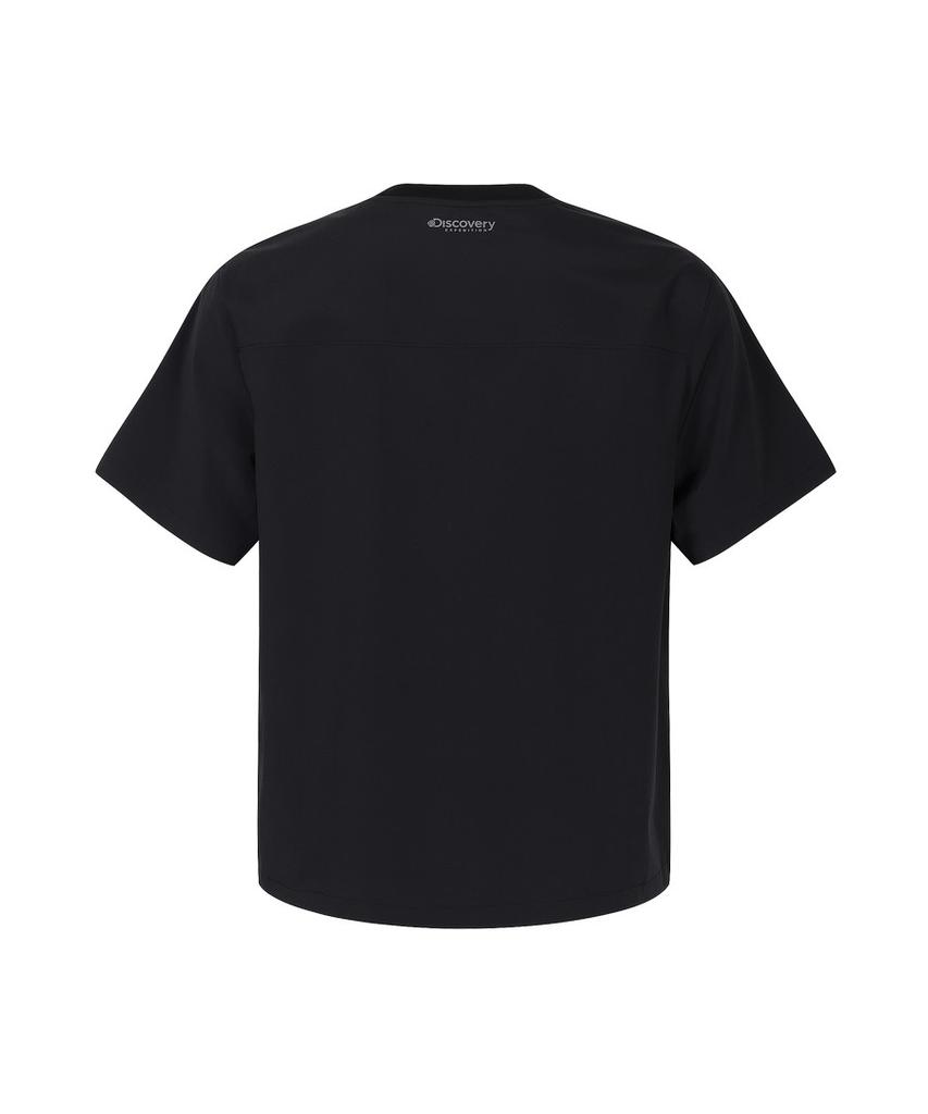 DISCOVERY EXPEDITION Uni Freshvent Легкая тканая футболка с коротким рукавом для тренировок (черный)