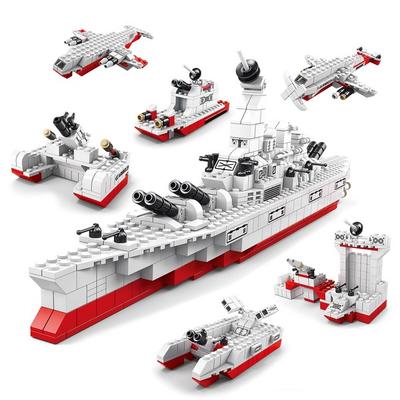 [Набор блоков, совместимых с LEGO Real Night] E Набор военно-морских кораблей E