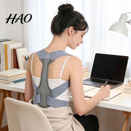 Lightweight Under Clothing Back Brace Shoulder Posture Corrector, Invisible Hunchback Correction Belt, Training Belt for Rounded Shoulders Adjustable