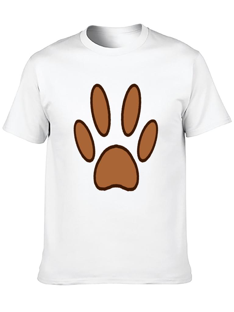 Top Short Sleeve Dog Footprints Anime T Shirt Hip Hop Fashion Country Music Movie Peripheral