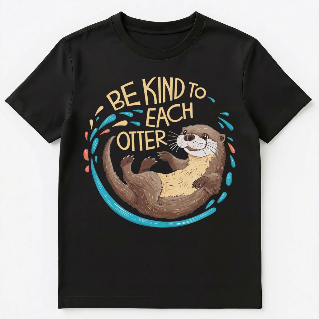 Be Kind Otter Pun Unisex T-Shirt