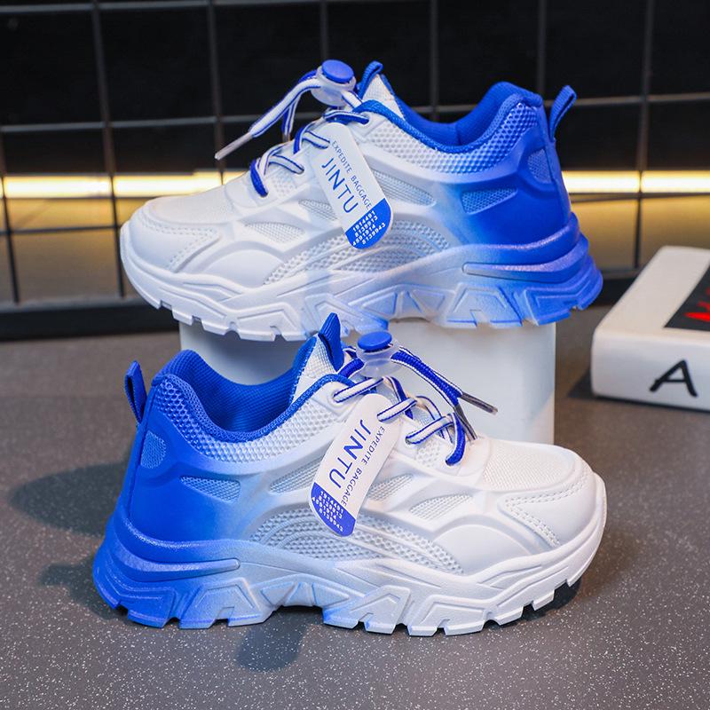 Кроссовки для пап из дышащей сетки 2024 года – универсальные повседневные спортивные кроссовки для мальчиков и девочек, коллекция весна и осень