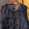 Sisbasher 2025 Autumn New Chinese Style Embroidered Vest