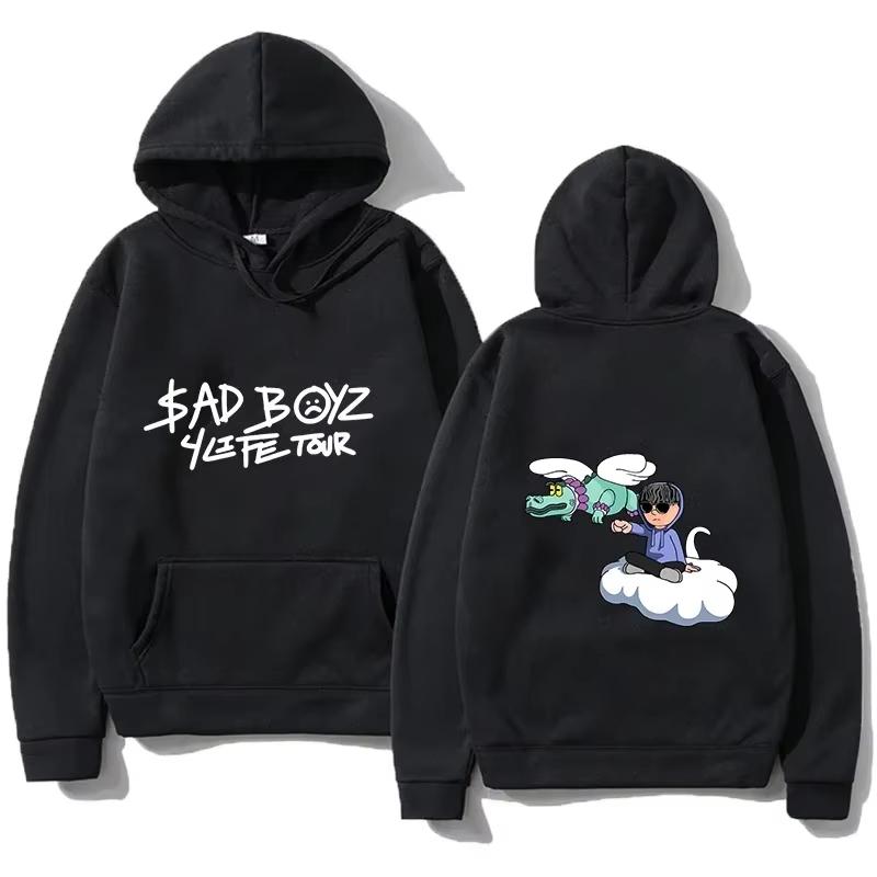 Men's running player hoodie fashionable Sadboyz women's long sleeved shirt Cool Harajuku casual jersey streetwear